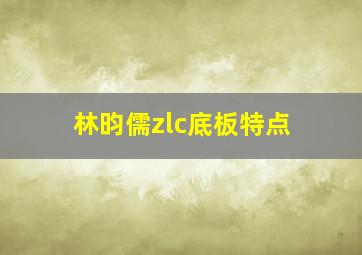 林昀儒zlc底板特点