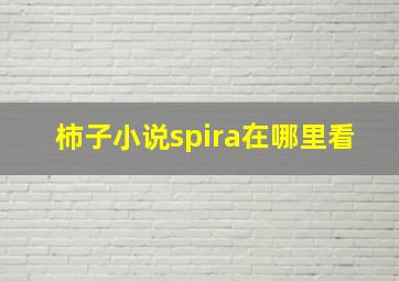 柿子小说spira在哪里看