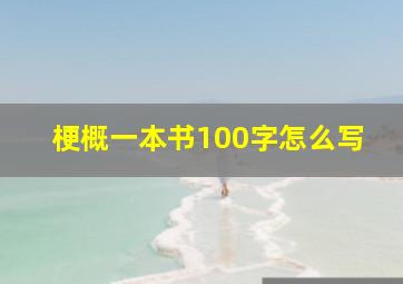 梗概一本书100字怎么写