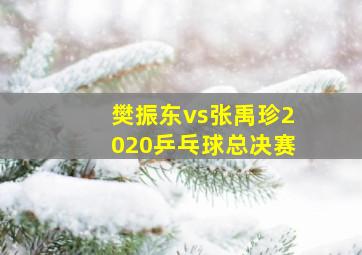 樊振东vs张禹珍2020乒乓球总决赛