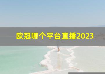 欧冠哪个平台直播2023