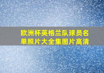 欧洲杯英格兰队球员名单照片大全集图片高清