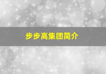 步步高集团简介