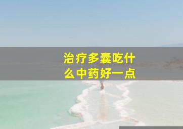 治疗多囊吃什么中药好一点