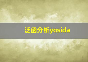 泛函分析yosida