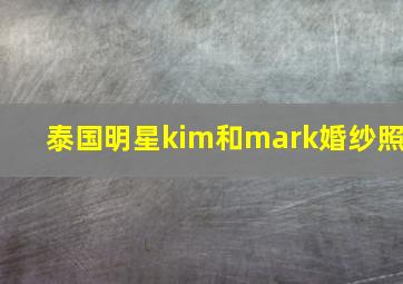 泰国明星kim和mark婚纱照