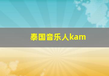 泰国音乐人kam