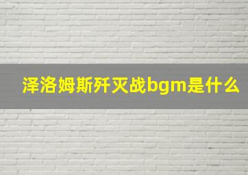 泽洛姆斯歼灭战bgm是什么