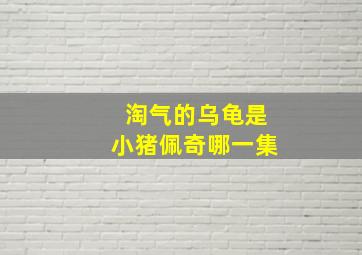 淘气的乌龟是小猪佩奇哪一集