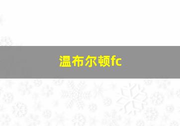 温布尔顿fc