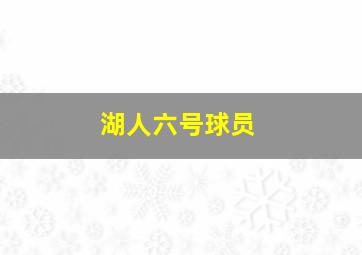 湖人六号球员