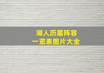 湖人历届阵容一览表图片大全