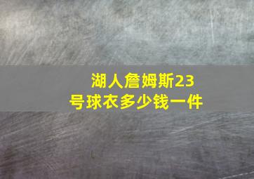 湖人詹姆斯23号球衣多少钱一件