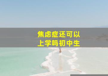 焦虑症还可以上学吗初中生