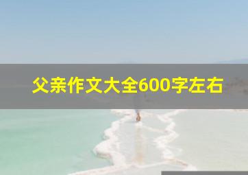 父亲作文大全600字左右