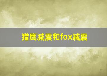 猎鹰减震和fox减震