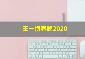 王一博春晚2020