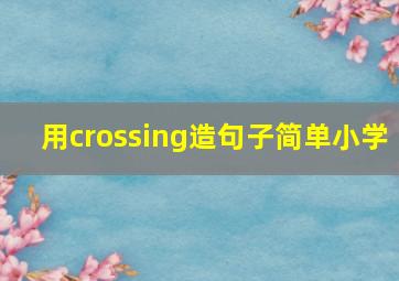 用crossing造句子简单小学