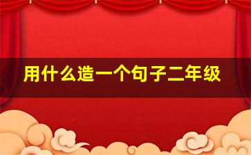 用什么造一个句子二年级