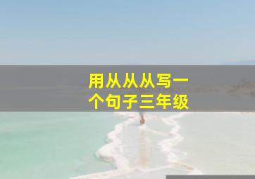 用从从从写一个句子三年级