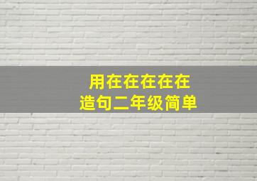 用在在在在在造句二年级简单