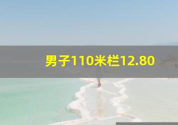 男子110米栏12.80