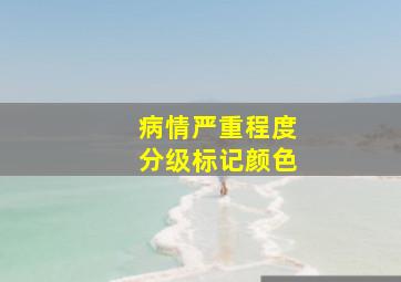 病情严重程度分级标记颜色