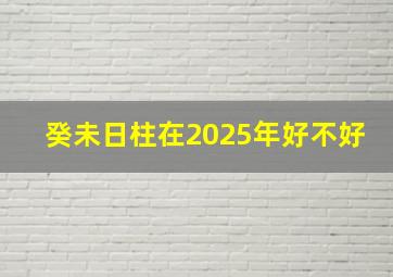 癸未日柱在2025年好不好