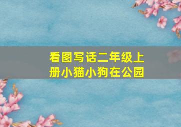 看图写话二年级上册小猫小狗在公园