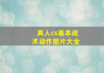 真人cs基本战术动作图片大全