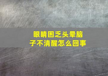 眼睛困乏头晕脑子不清醒怎么回事