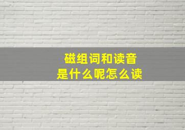 磁组词和读音是什么呢怎么读