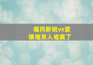 福冈新锐vs爱媛维京人谁赢了