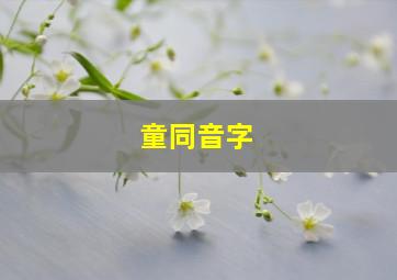 童同音字