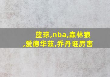 篮球,nba,森林狼,爱德华兹,乔丹谁厉害