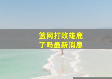 篮网打败雄鹿了吗最新消息