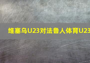 维塞乌U23对法鲁人体育U23