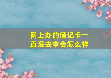 网上办的借记卡一直没去拿会怎么样