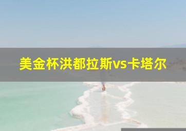 美金杯洪都拉斯vs卡塔尔