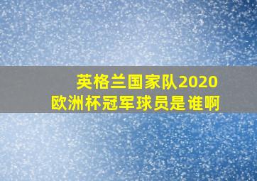 英格兰国家队2020欧洲杯冠军球员是谁啊