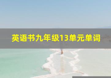 英语书九年级13单元单词