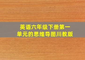 英语六年级下册第一单元的思维导图川教版