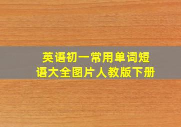 英语初一常用单词短语大全图片人教版下册