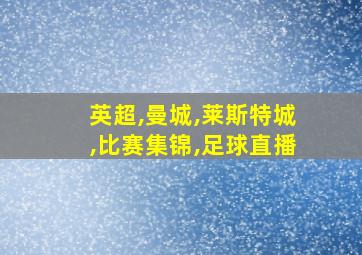 英超,曼城,莱斯特城,比赛集锦,足球直播