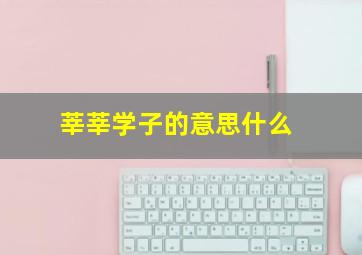 莘莘学子的意思什么