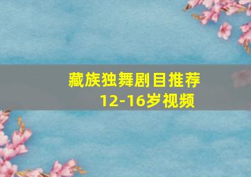 藏族独舞剧目推荐12-16岁视频