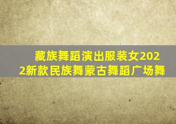 藏族舞蹈演出服装女2022新款民族舞蒙古舞蹈广场舞