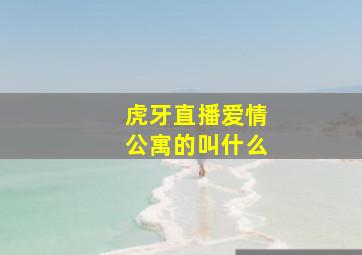 虎牙直播爱情公寓的叫什么