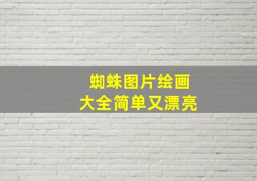 蜘蛛图片绘画大全简单又漂亮