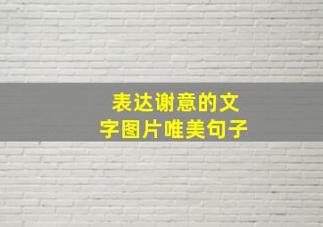 表达谢意的文字图片唯美句子